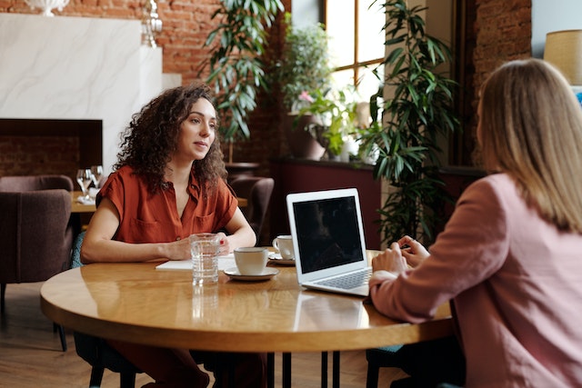 person doing tenant interview