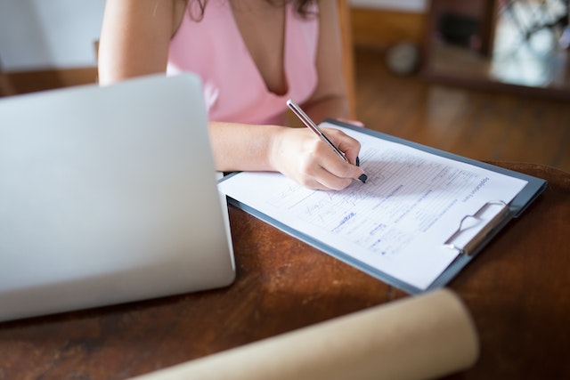 person signing lease agreement